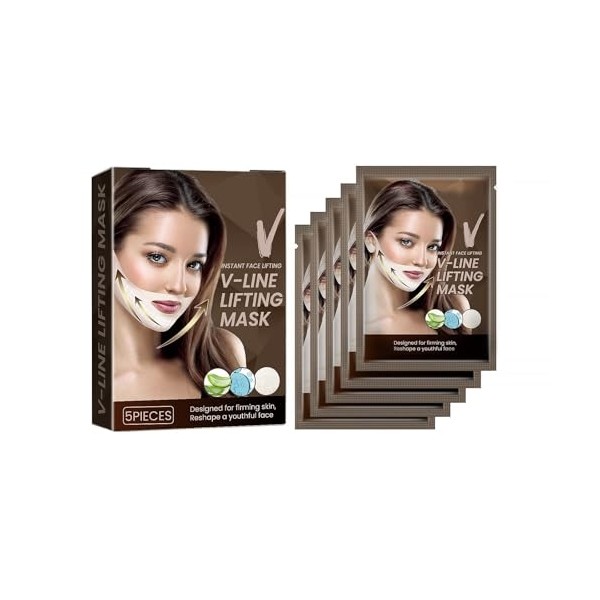 V-Line Lifting Face Mask - Ear-Loop Design for Hydration &