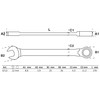 BGS 6712 Ratchet Ring Spanner Angled SW 12 mm