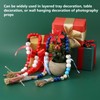 Wooden Bead String DIY Christmas Party Decoration Wall Hanging Long