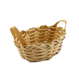 Dolls House 2 Handled Basket Miniature Shop Store Kitchen Washing Accessory