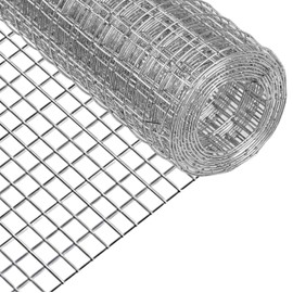 Hardware Cloth,Chicken Wire Fence,1/2 inch 15.7in x 6ft Galvanized Welded Cage Wire for Bird Wire Gopher Wire Rabbit Wire Snake Fence Poultry Netting Cage Screen