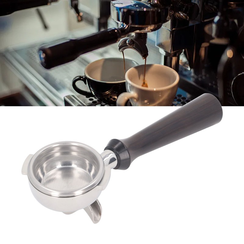 58mm Double Spouts Portafilter for Nuova Coffee Machines Stainless Steel