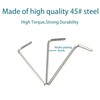 AUXBC 24pcs 2mm Hex Key Wrench, L-Shape Allen Wrench Hex