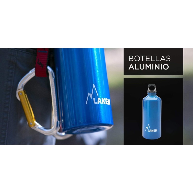 Laken Futura Aluminium Drinking Bottle, Narrow Opening, Screw Lid with