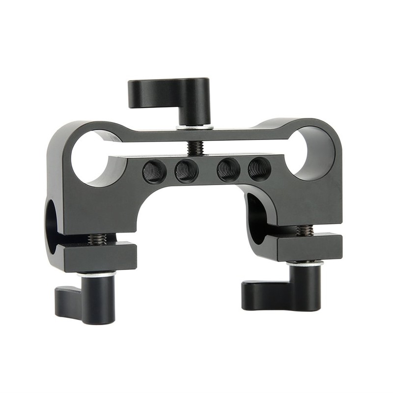 NICEYRIG 15mm Rod Clamp Dual to Single 90 Degree Railblock