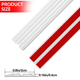 Yonilarey Wall Corner Protector, Flexible Inside & Outside Corner Trim Molding, 0.8” W x20’ L Self Adhesive Wall Corner Guard & Edge Trim, Peel and Stick Trim for Wall Edge Ceiling Countertop