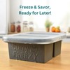 CURRY FREEZY 1Cup Silicone Freezer Tray With Stackable Lid (2-Pack)-