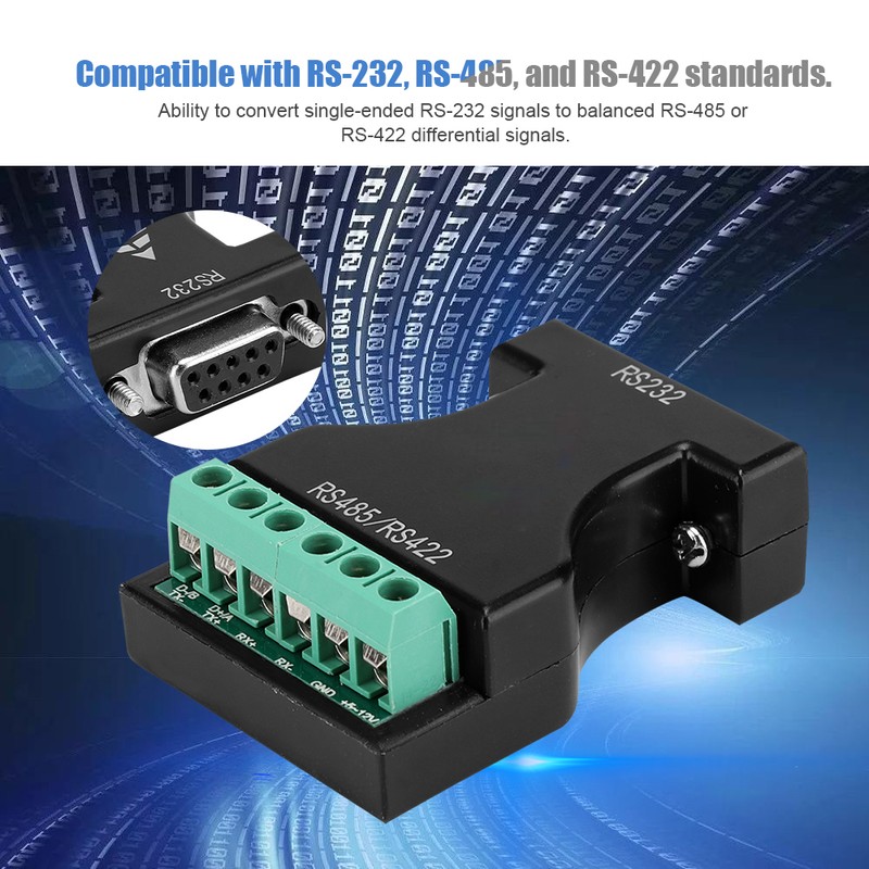 RS-232 To 485/422 Adapter Cascadable 16-32 Devices Converter for Attendance