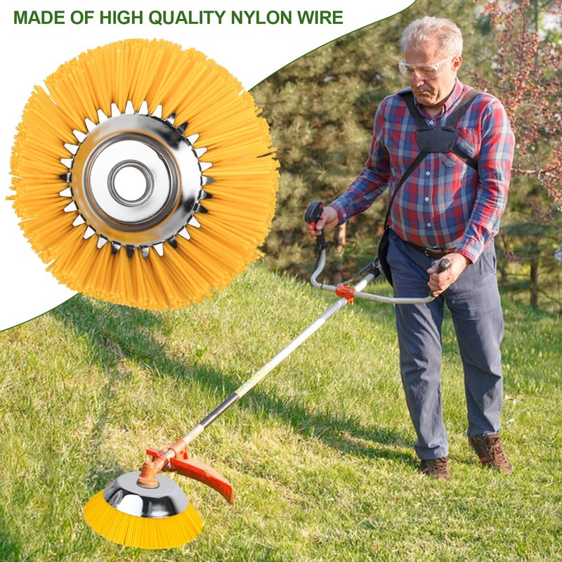 XTDMJ Weed Brush Nylon Brush, 200 mm x 25.4 mm