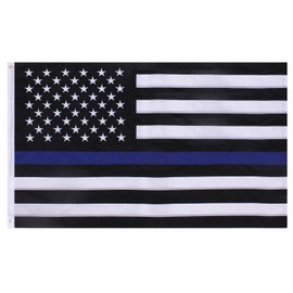 Rothco 1639: Deluxe Thin Blue Line Flag