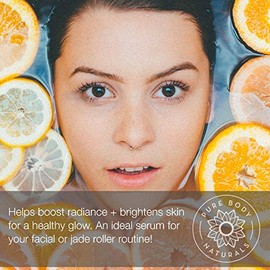 Hyaluronic Acid Serum, Brilliance-C Vitamin C Serum for Face with Brightening, Age-Defying Dark Spot Corrector for Face - Vegan, Cruelty-Free Facial  