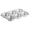 DecorRack Non-Stick Muffin Pan, 6-Cup, Bakeware for Baking Cupcakes (Pack