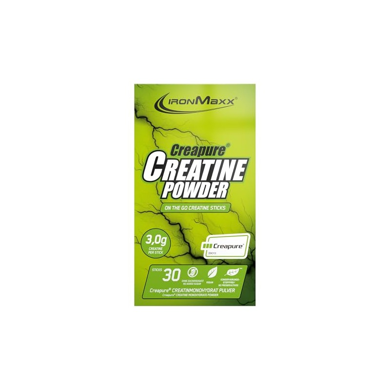 IronMaxx Creatine Powder - Creapure - 30 x 3.4 g