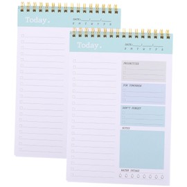 Tofficu 2pcs Daily Planner Notepad Tear-Off Memo Pad for Organizing Schedules Activities and Reminders for Personal and Work Use Lightweight and Convenient Design