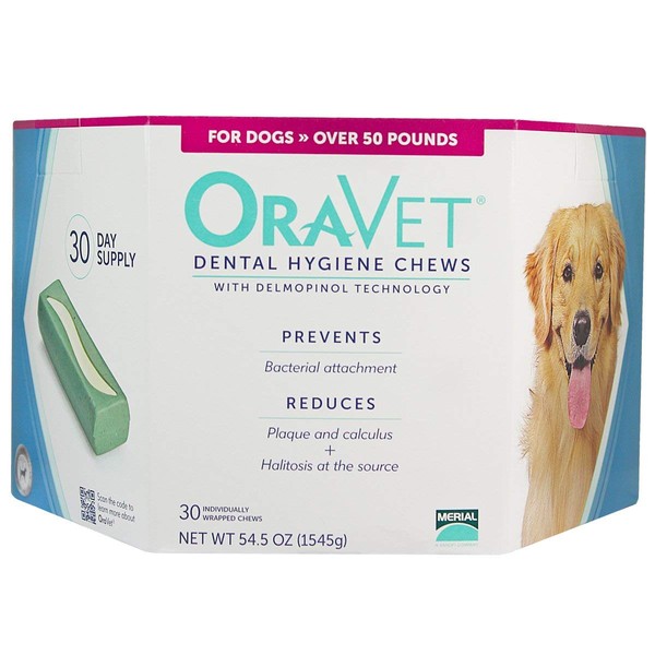 Merial Merial Oravet Dental Hygiene Chew for Large Dogs (50