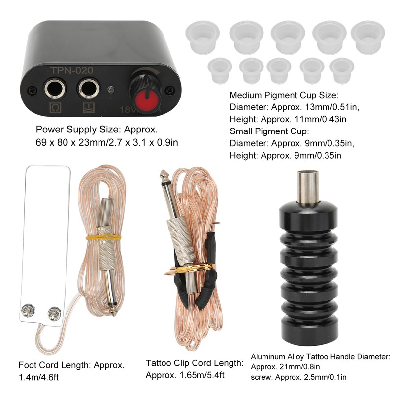Complete Tattoo Kit Professional Tattoo Machines Starter Kit Tattoo Coils