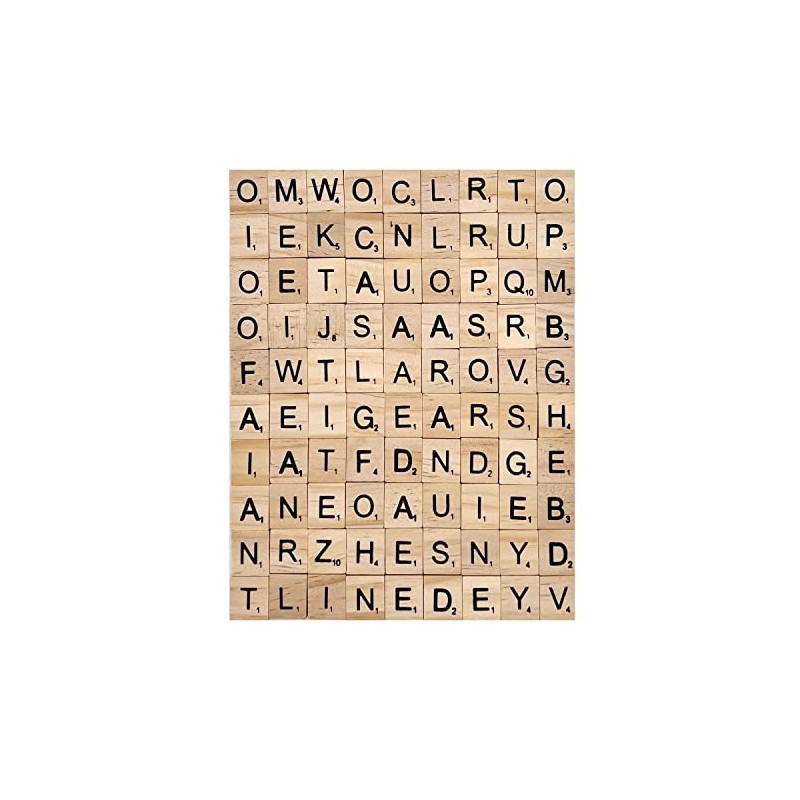 XYSMZM - 400 azulejos de madera para letras, azulejos de