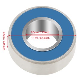 25PCS Set MR115-2RS Blue Metal Rubber Shield Ball Bearings 5*11*4mm Rubber Sealed Ball Bearings Machine Tools Electronics Pump Industry Airship Reducer Plastic Machinery Motor Textile Machinery