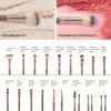 42 Pcs Brochas Maquillaje Profesional Esponjas Neceseres