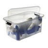 Logiplast Pack of 5 Transparent Storage Boxes 14 Litres with