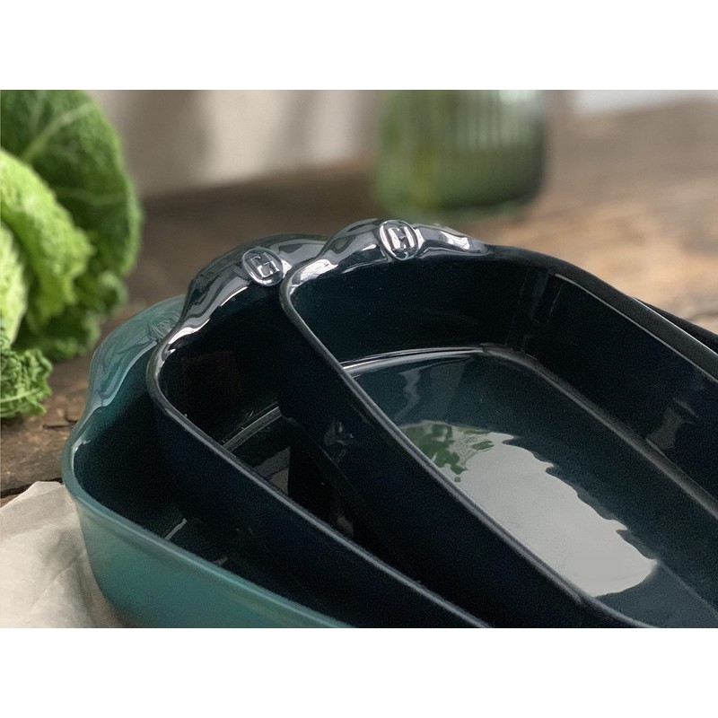 Emile Henry Ultime 14.2" x 9.1", Ocean Rectangular Baking Dish,