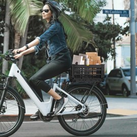 YEEGO DIRECT Bike Basket Rear 35L Large Capacity Foldable Bike Storage for Shopping Outings