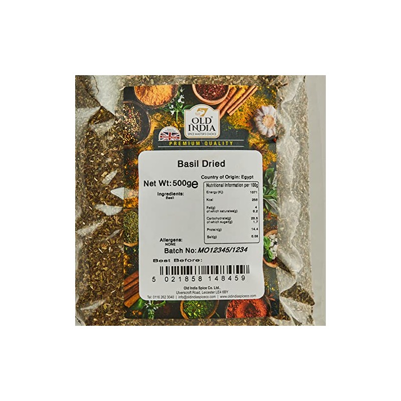 Old India Basil Dried 500g