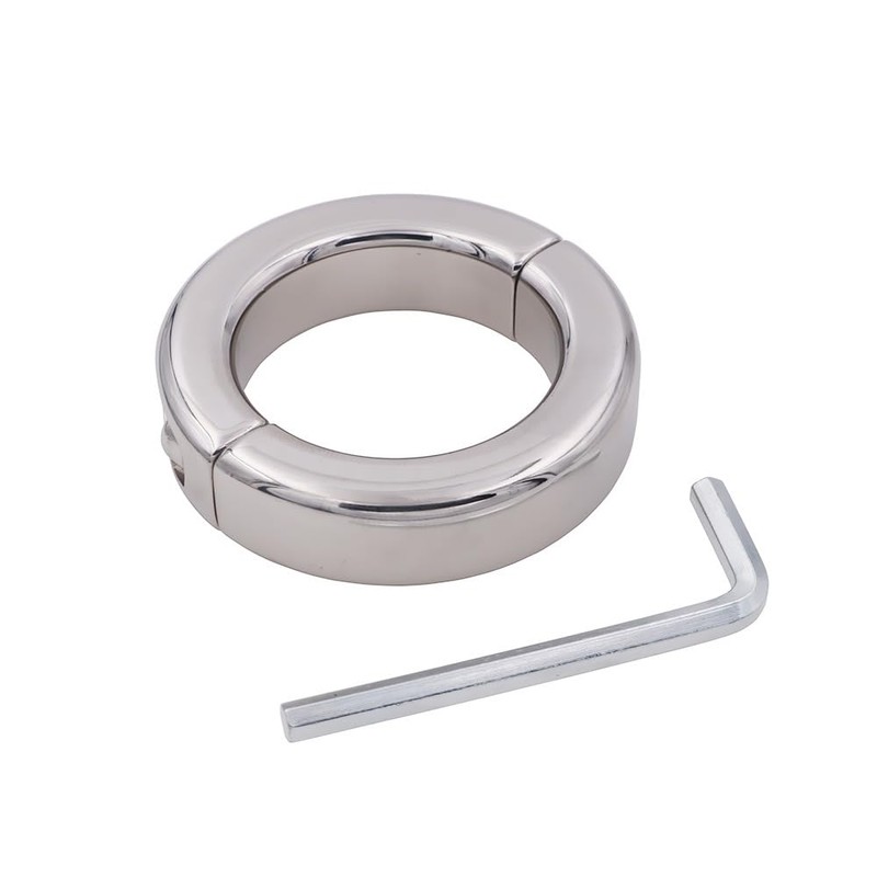 Stainless Steel Split Screw Ring, Men's Stretching Exercise Workout Ring