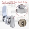 Naissian 7/8 Inch Thumb Lock,RV Compartment Latch,Shower Door Lock Latch