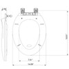 GarveeTech Enlongated Toilet Seat, Slow Close Toilet Cover Seat for