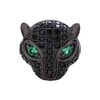 Malahill Cubic Zirconia Charm Beads for Jewelry Making, Leopard Head