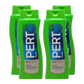 PERT Anti-Dandruff 2 in 1 Shampoo and Conditioner - Advanced with 2 Percent Salicylic Acid - Dandruff Shampoo with Zinc - 4 pc