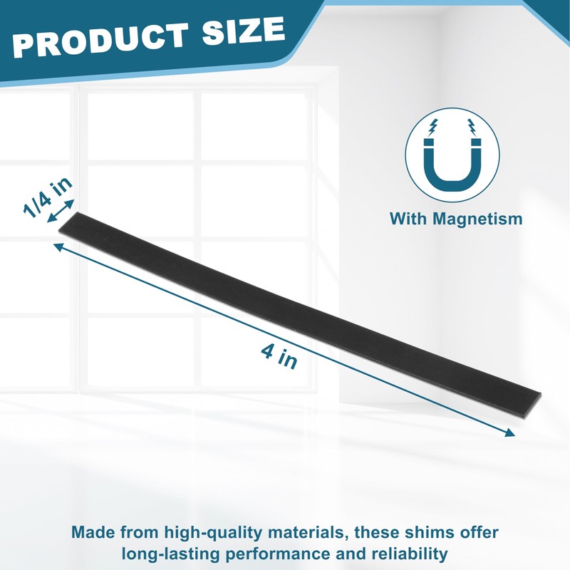 4" x1/4" Magnetic Hinge Shims for Commercial/Residence Hinge Adjustments Door