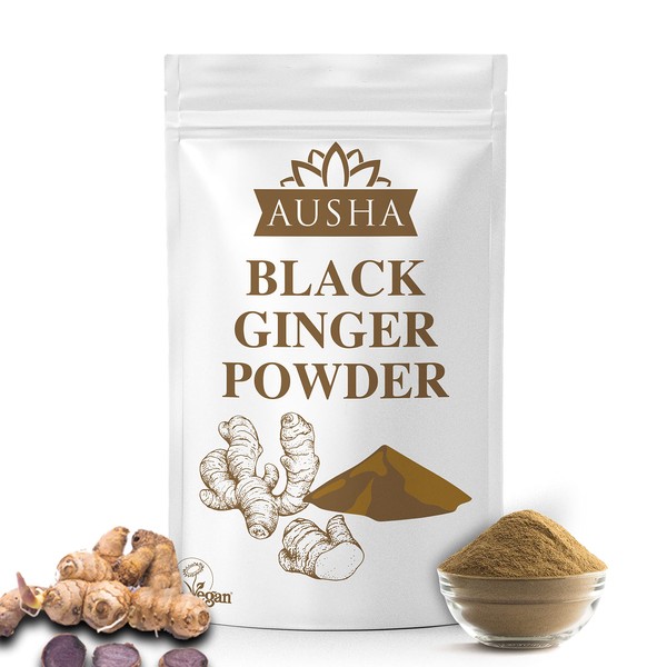 AUSHA Black Ginger Powder 100g High Strength | Kaempferia Perviflora