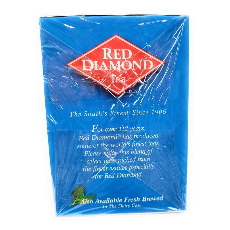 Red Diamond All Natural Iced Tea Bags Gallon Size, 12