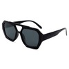 Bouryo Trendy Square Aviator Sunglasses for Women Men Hexagonal Square