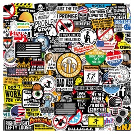 150 PCS Hard Hat Stickers (Dirty) for Tool Box, Helmet, Funny Stickers for Adults, Prank Meme Vinyl Decals for Electrical Engineer, Mechanical Engineer, Construction Industry (NO044)