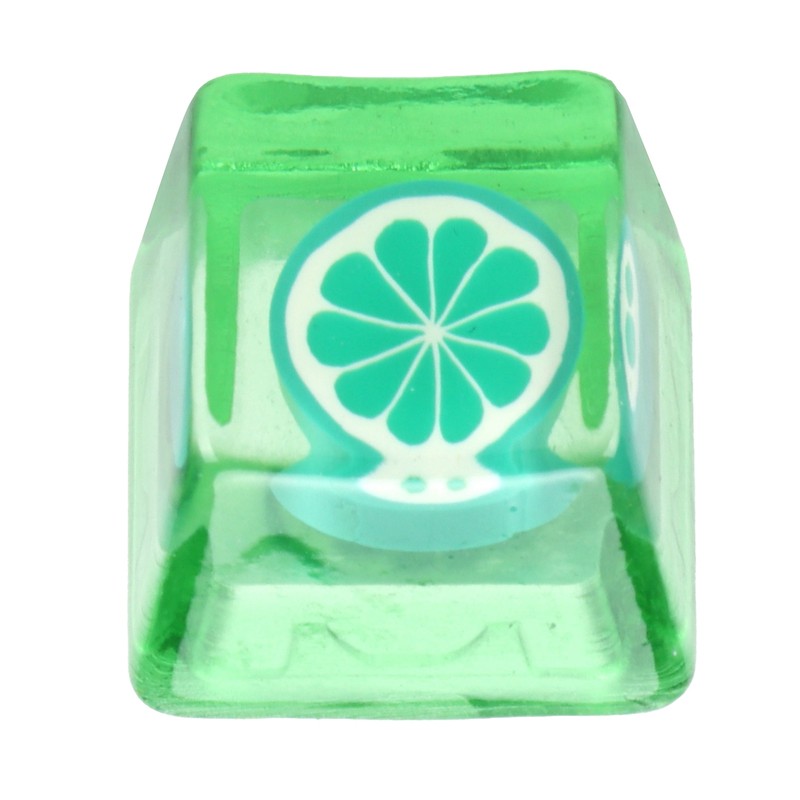 Resin Keycap HandMade CorrosionResistant Universal Mechanical Keyboard Accessories(Lime )