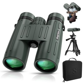 14x45 Binoculars for Adults High Powered,Professional HD Binoculars for Bird Watching,Hunting,with Aluminum Alloy Phone Adapter,Tripod,Waterproof & Fog Proof,Large View for Travel,Hiking,Concert