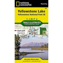 Yellowstone Lake: Yellowstone National Park SE (National Geographic Trails Illustrated Map, 305)