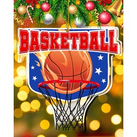 Basketball Ornament for Christmas Tree Basketball Gifts for Boys 8-12 Girls Basketball Lovers Keepsake Birthday Decorations
