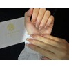 JINGHONG handmade nails,press on nails, dreamy crystal,short coffin, Includes 10