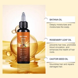SSIPORY Batana Oil for Hair Growth, 4in1 Liquid Batana Hair Oil with Rosemary for Hair Growth for Women Menwith Rosemary, Pumpkin Seed Oi l, Castor Oi l (2PCS)