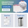 Reli. Drawstring Trash Garbage Bags, Tall Kitchen, 250 Count Bulk,