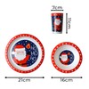 YöL Christmas Toddler Dinner Set Plate Bowl And Cup Festive