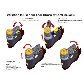 Locking Courier Bag 1000 Denier Nylon Combination Lock (Royal Blue)
