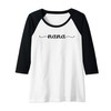 Women's Love Nana Funny Grandma Grandmother Graphic Raglan, black