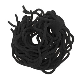 SAMSFX Fly Tying Materials Squirmy Wormy Soft Worm Lures Flie Making Assorted Colors (Standard Black)