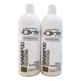 Labonté 2 Shampo De Keratina Y Colageno 1 Lt La Bonté + Envío Gratis
