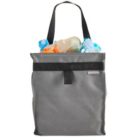 High Road TrashStash Hanging Car Garbage Bag with Push-Close Lid and Waterproof Bin for Cars, SUVs and Trucks - Holds 3 Gallons of Car Trash